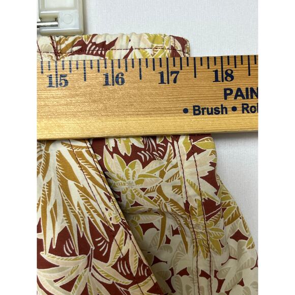 Patagonia Mens XL Yellow Brown Netplus Floral Swim Trunks Quick Dry Board Shorts - Picture 5 of 7